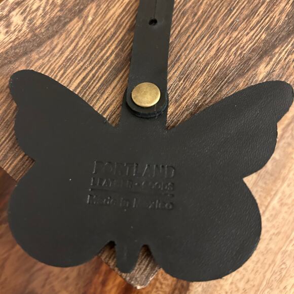 Portland Leather Butterfly Charm Black Butterfly Monarca Charm - Picture 5 of 5